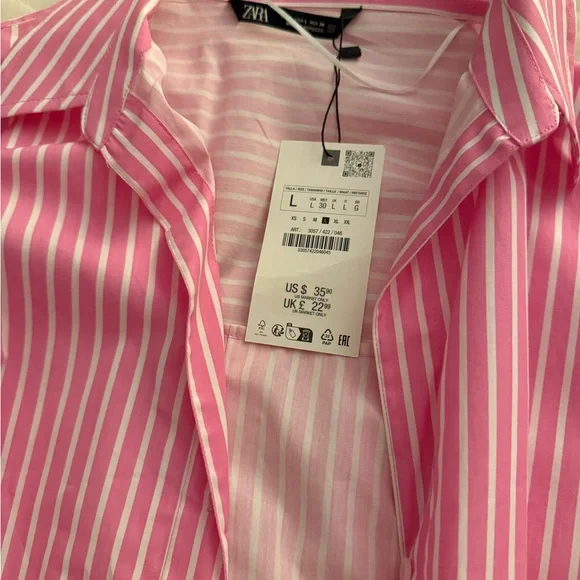 Zara Women’s Button Down LARGE - Picture 2 of 2